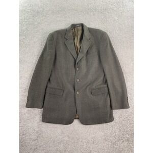 Stafford Sport Coat 42L Taupe Wool Tweed Blazer Vintage Designer Premium Style